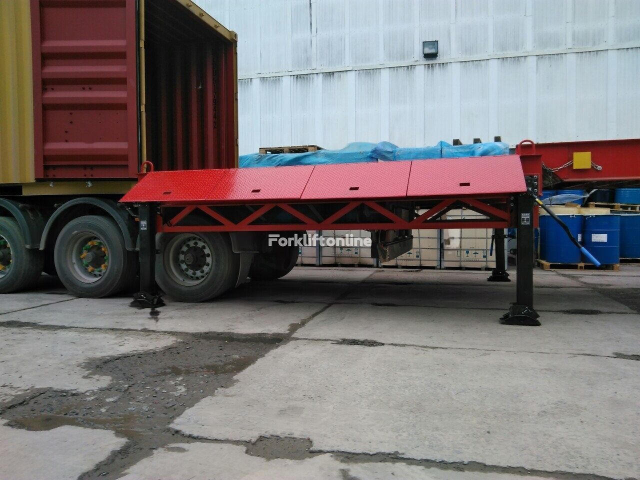 new Docker Stationary Loading Ramp 10 ton for unloading container trucks RM fixed ramp