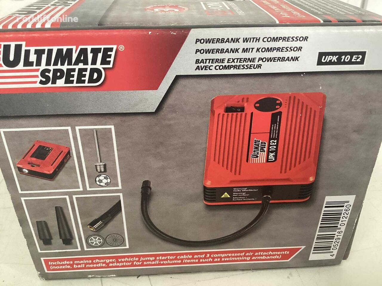 Ultimate Speed - Powerbank whit Compressor forklift battery charger
