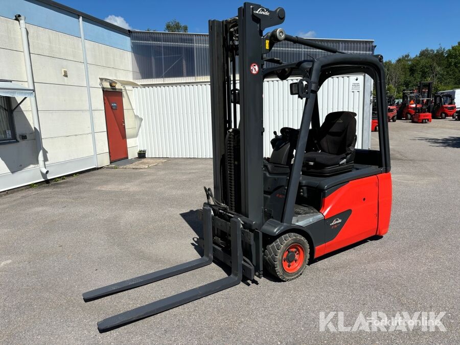 Linde E16-02 three-wheel forklift